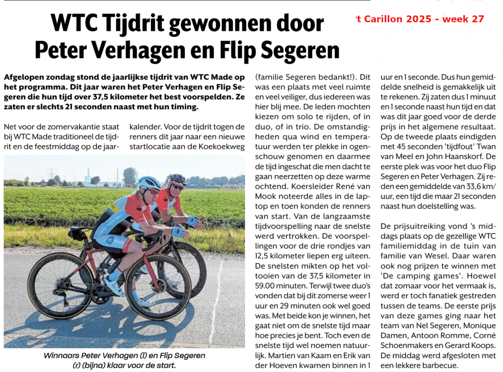 WTC tijdrit 205